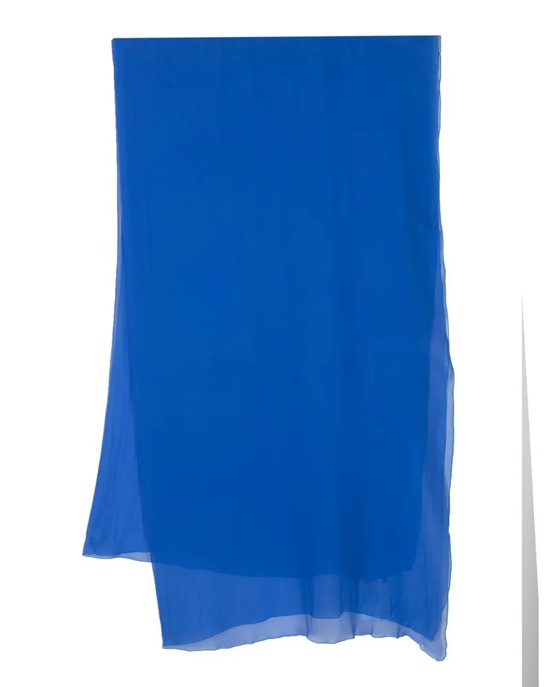 Alberta Ferretti Leichter Seidenschal - Blau Blau