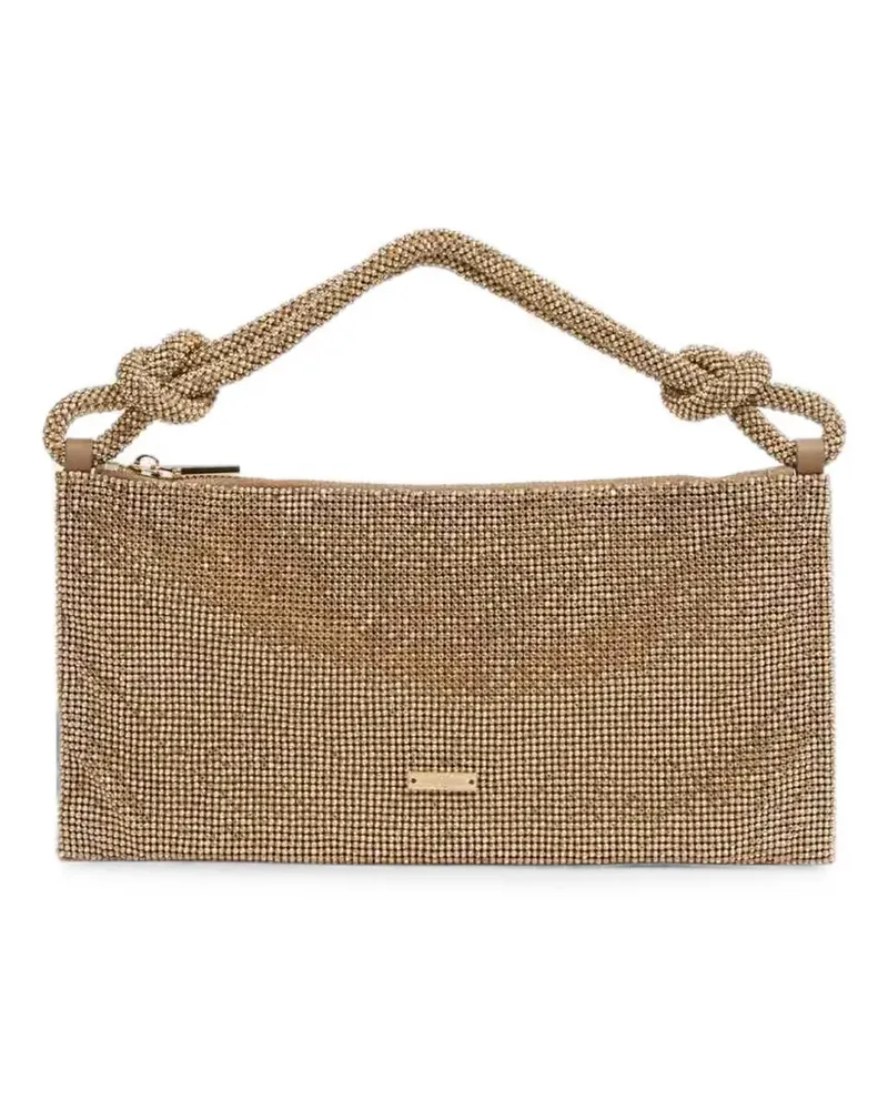 Cult Gaia nano Hera crystal-embellished tote bag - Gold Gold