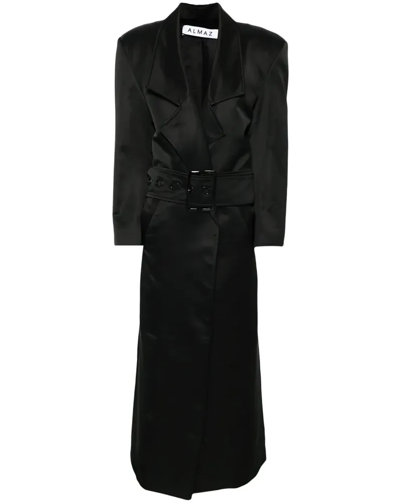 ALMAZ Trenchcoat mit Gürtel - Schwarz Schwarz