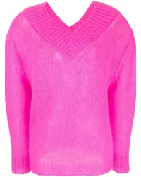 forte_forte Semi-transparenter Pullover Rosa