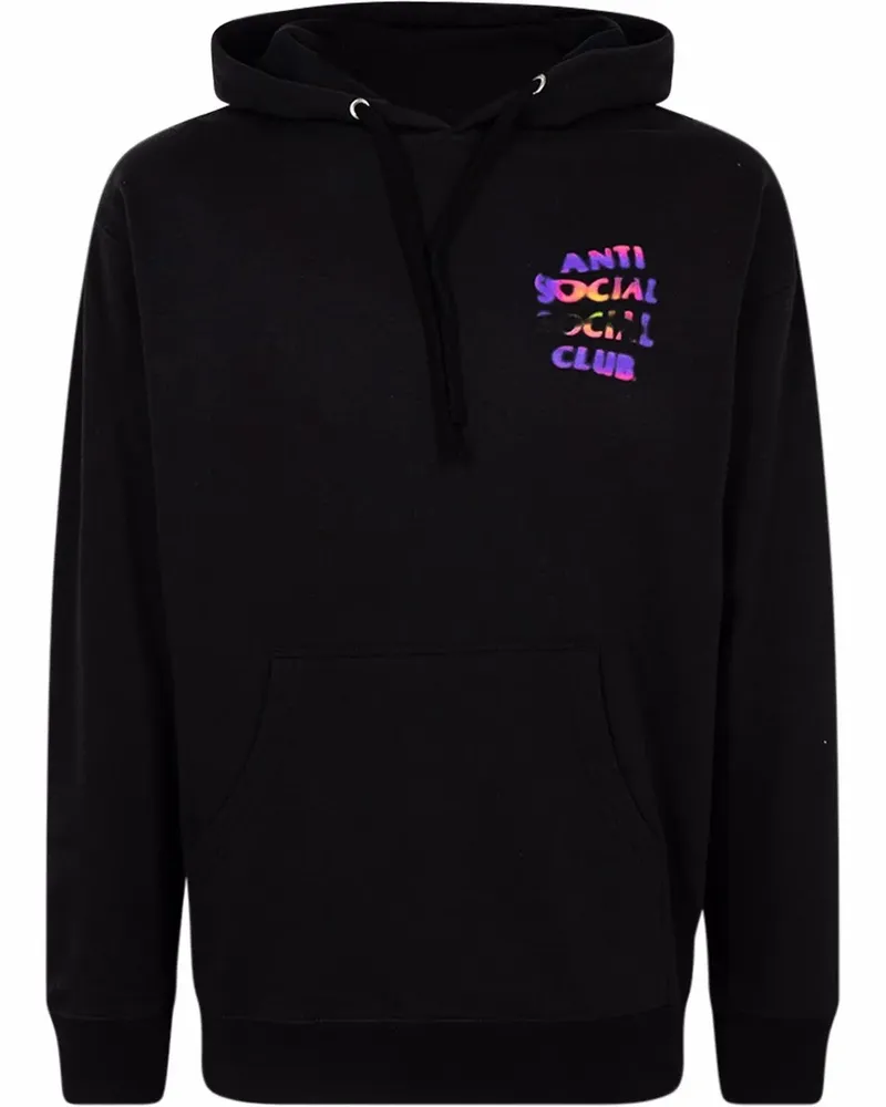 Anti Social Social Club Klassischer Lava Hoodie - Schwarz Schwarz