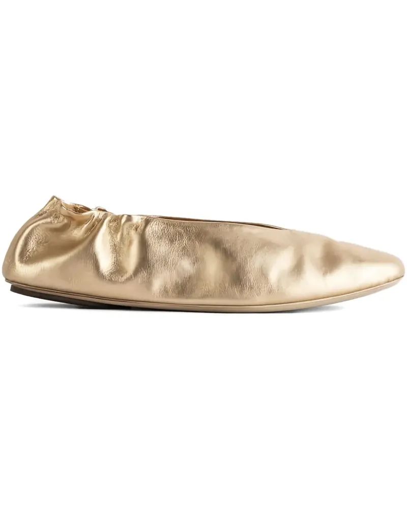 Marsèll Strascico Ballerinas mit Stretchbesatz - Gold Gold