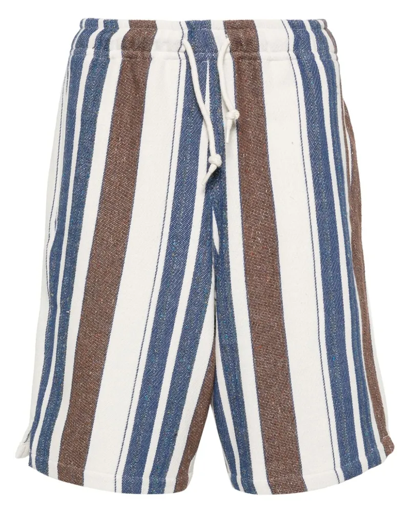 A.P.C. Gestreifte Paul Shorts - Blau Blau