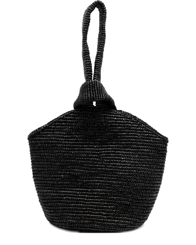 Sensi Studio twisted-handle tote bag - Schwarz Schwarz