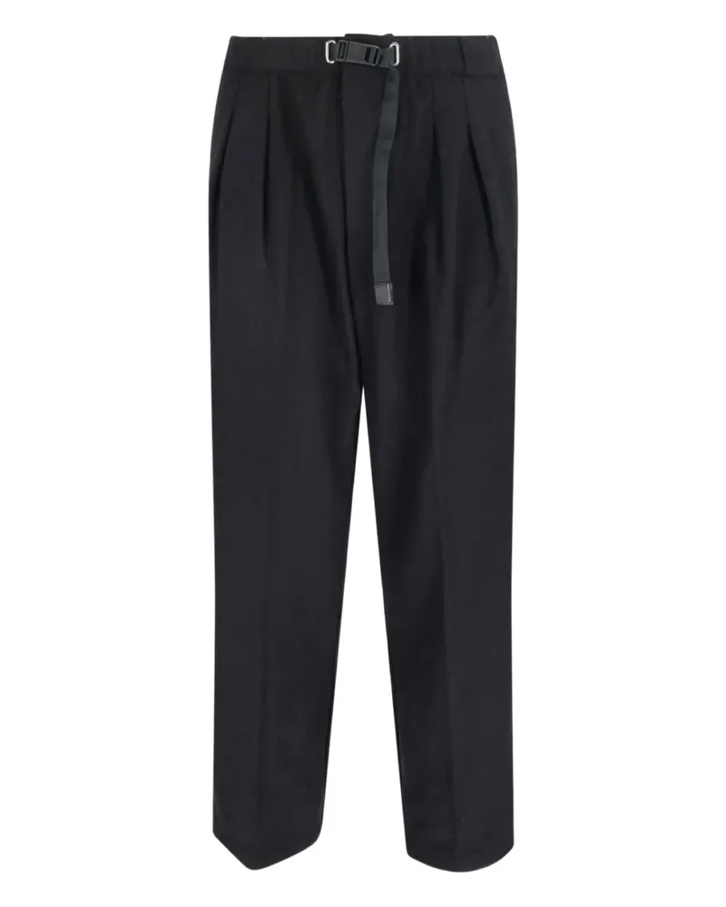 PLAN C Buckle pleated trousers - Schwarz Schwarz