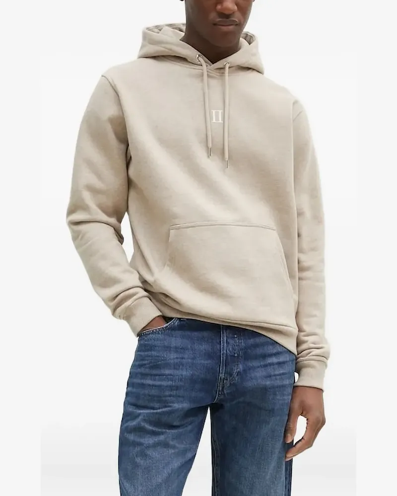 LES DEUX Hoodie mit Logo-Stickerei - Nude Nude