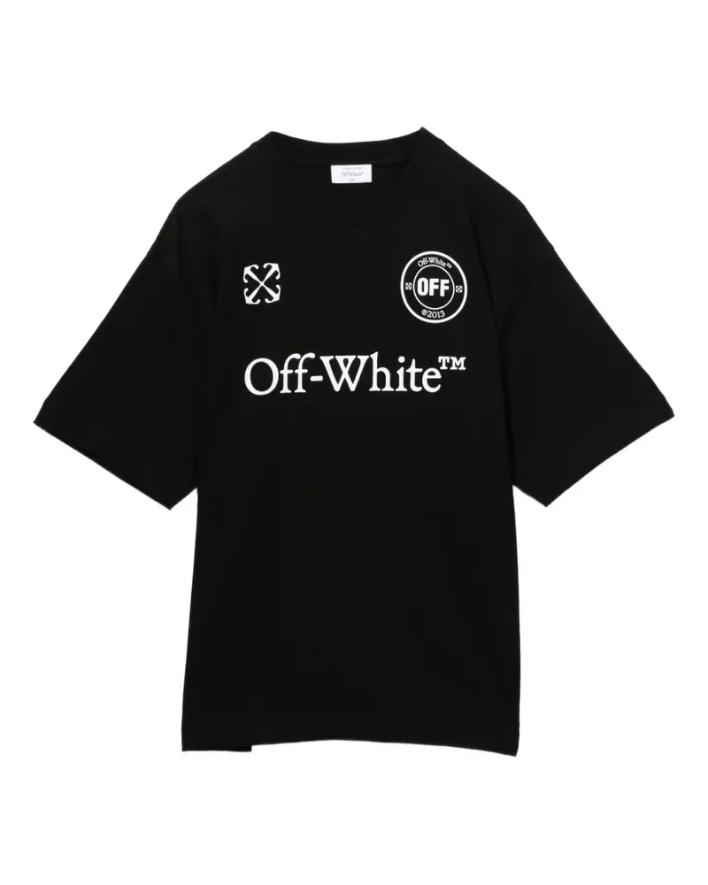 OFF-WHITE T-Shirt mit Logo-Print - Schwarz Schwarz