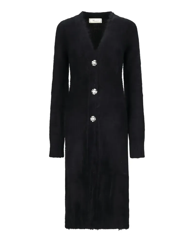 Blumarine single-breasted knitted coat - Schwarz Schwarz