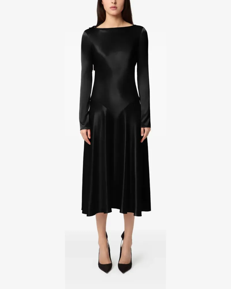Nina Ricci Midikleid aus Satin - U9000 BLACK U9000