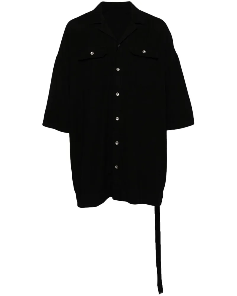 DRKSHDW by Rick Owens Hemd mit Reverskragen - Schwarz Schwarz