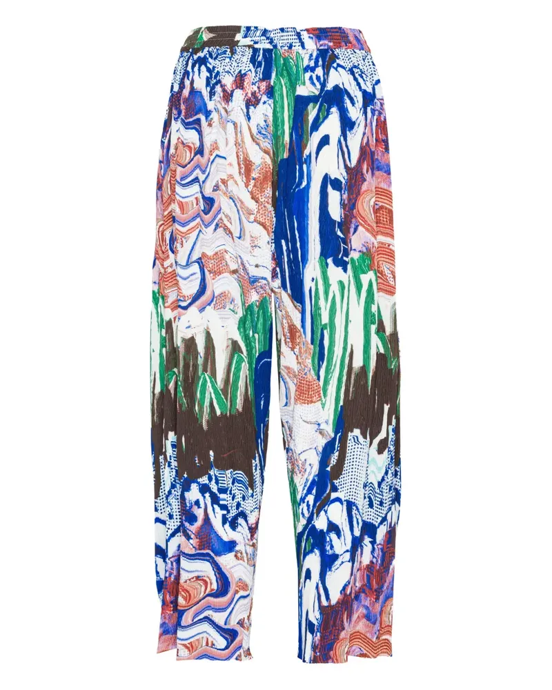 Henrik Vibskov Hose mit grafischem Print - Blau Blau