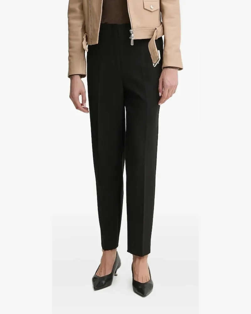 HUGO BOSS Hose mit Falten - Schwarz Schwarz