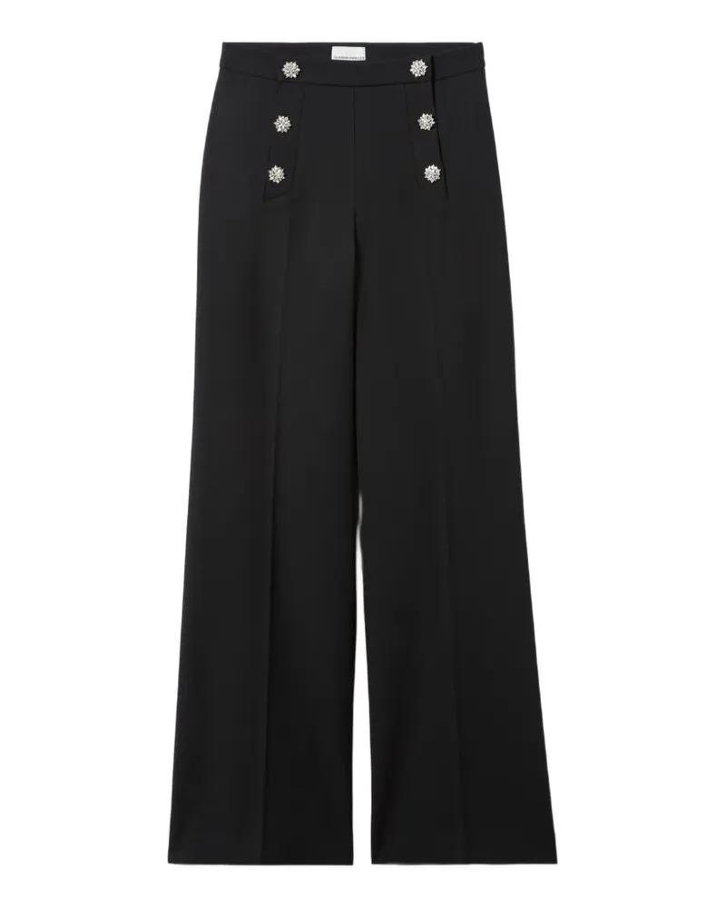 Claudie Pierlot Weite Hose mit Kristallen - Schwarz Schwarz