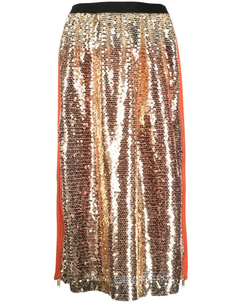 Undercover Maxirock mit Pailletten - Gold Gold