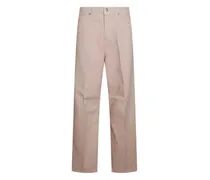 Gerade High-Waist-Jeans - Rosa