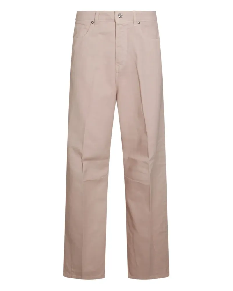 nine:inthe:morning Gerade High-Waist-Jeans - Rosa Rosa