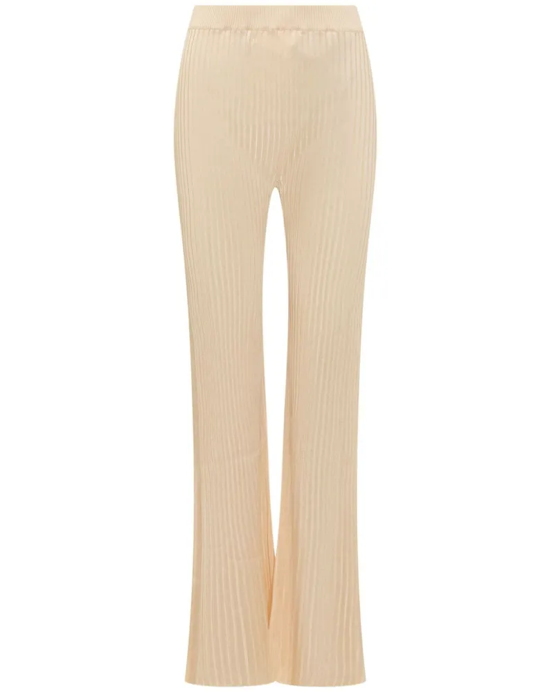 Jil Sander Gerippte Strickhose - Nude Nude