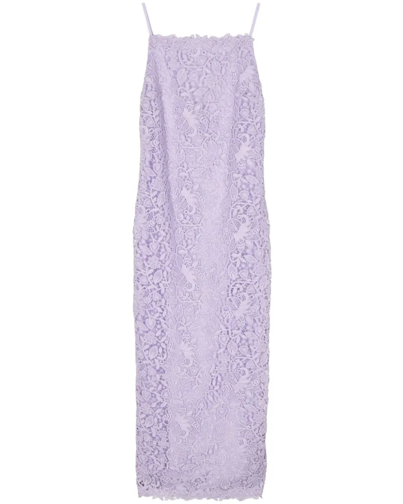 Carolina Herrera New York Kleid aus Blumenspitze - Violett Violett