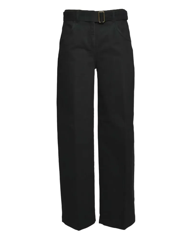 True Royal belt-fastening trousers - Schwarz Schwarz