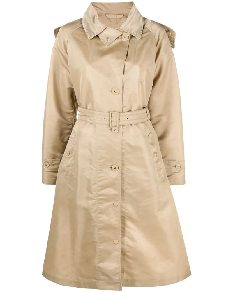 Moncler Trenchcoat mit Kapuze - Nude Nude