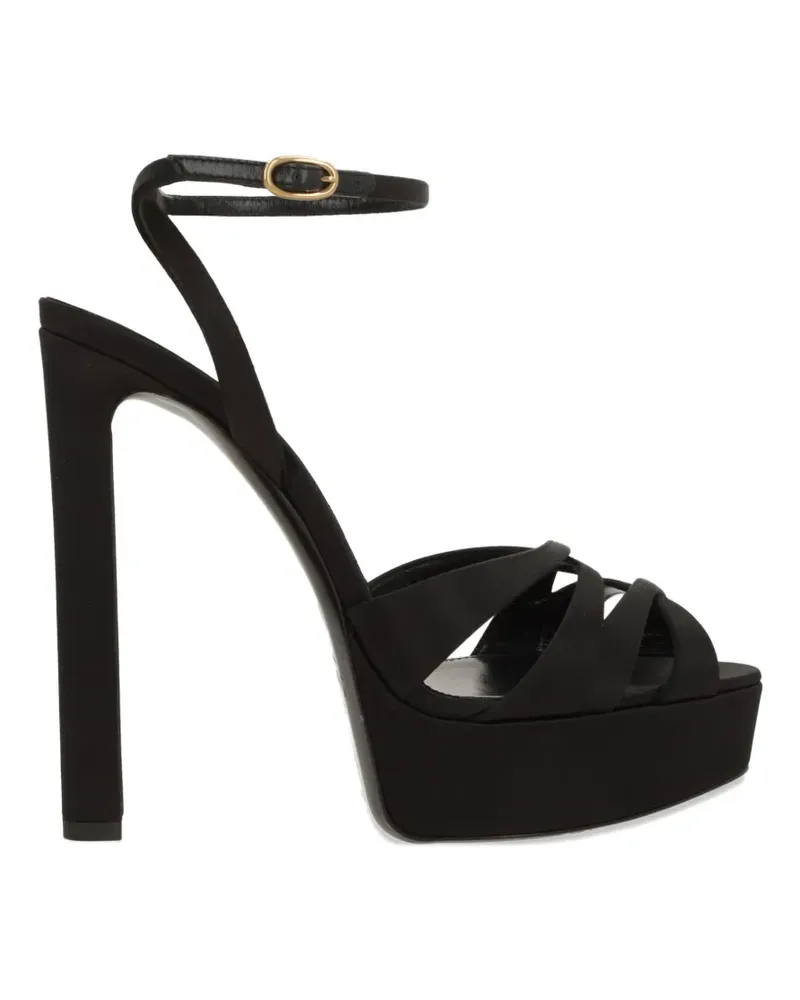 Saint Laurent 110mm Chandelle strappy platform sandals - Schwarz Schwarz
