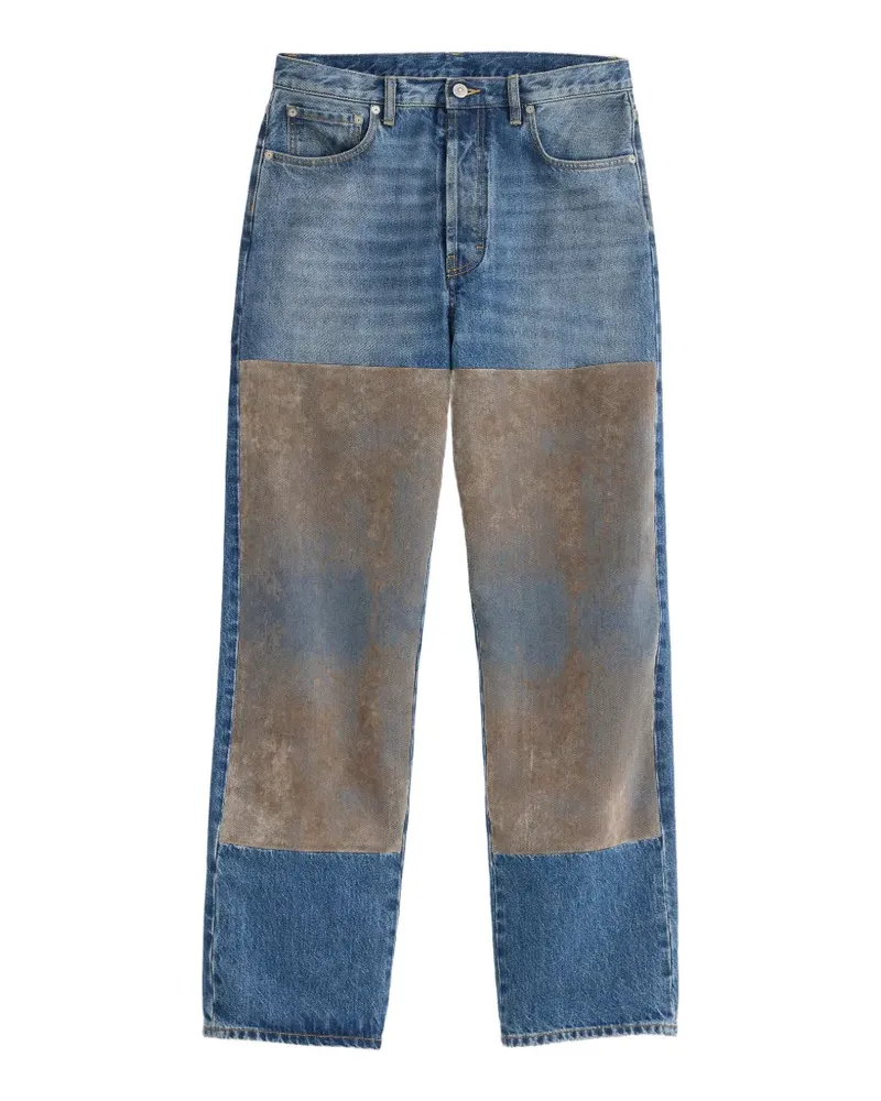 Maison Margiela Beflockte Jeans - Blau Blau
