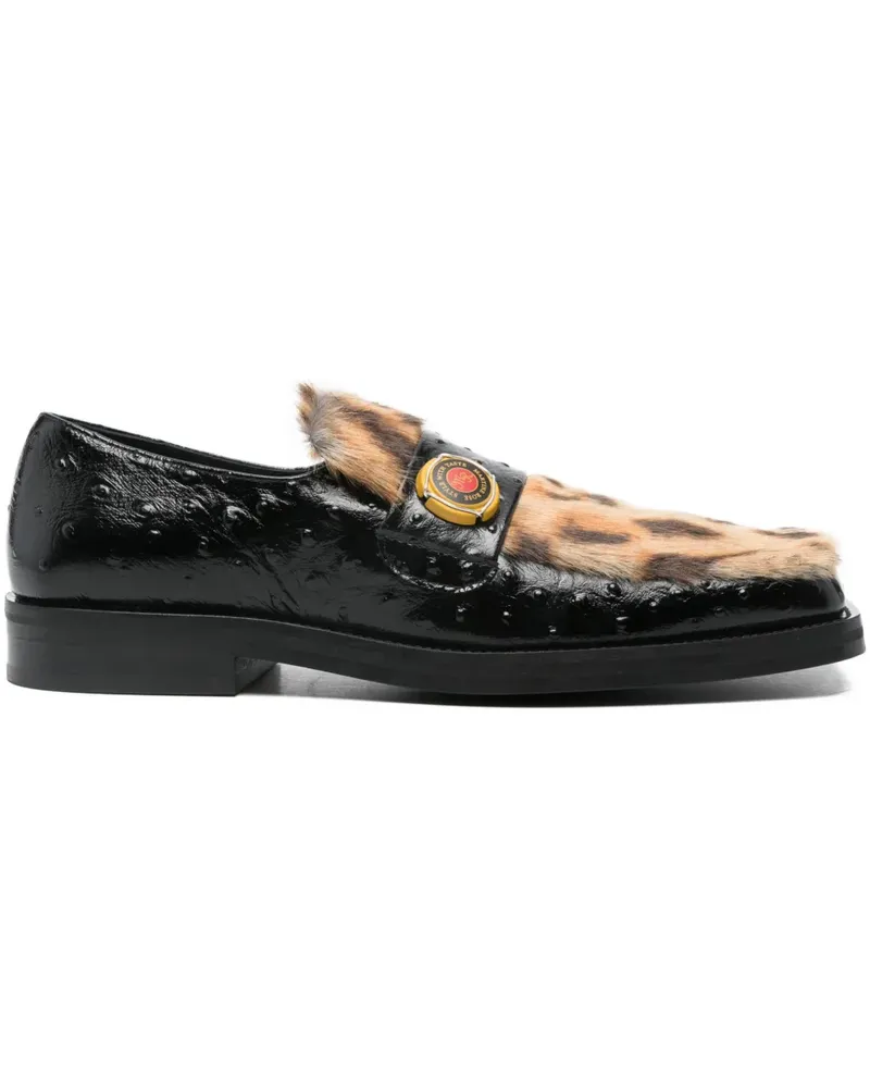 Martine Rose Loafer mit eckiger Kappe - Schwarz Schwarz