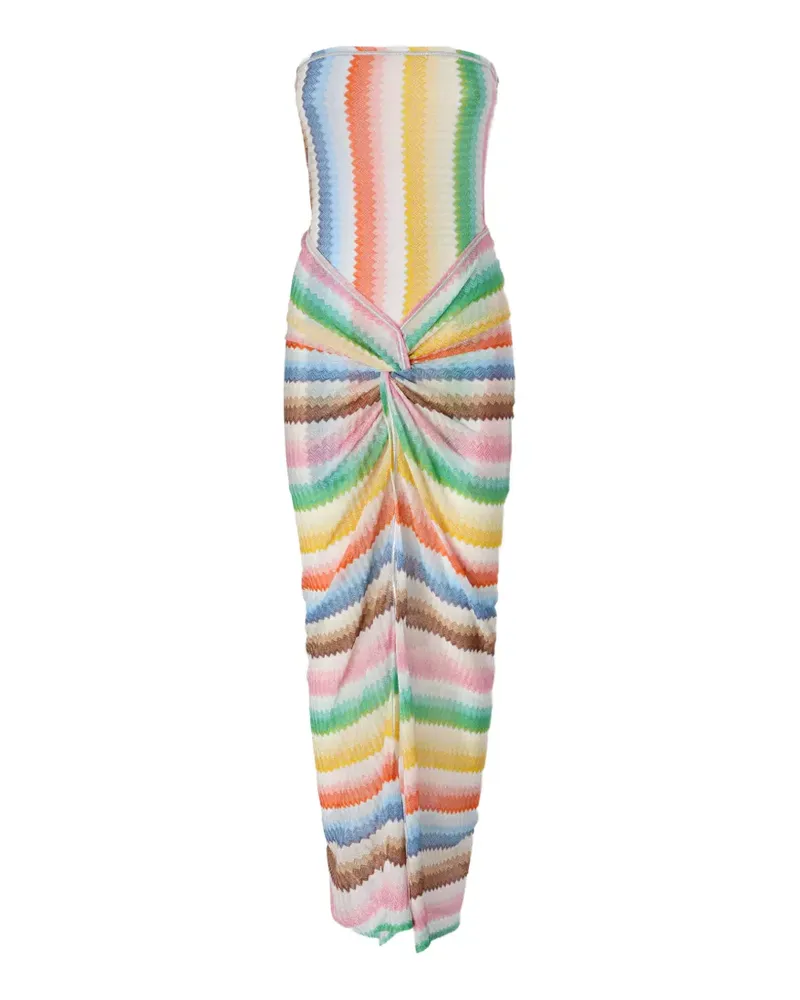Missoni twisted zigzag maxi beach dress - Weiß Weiß