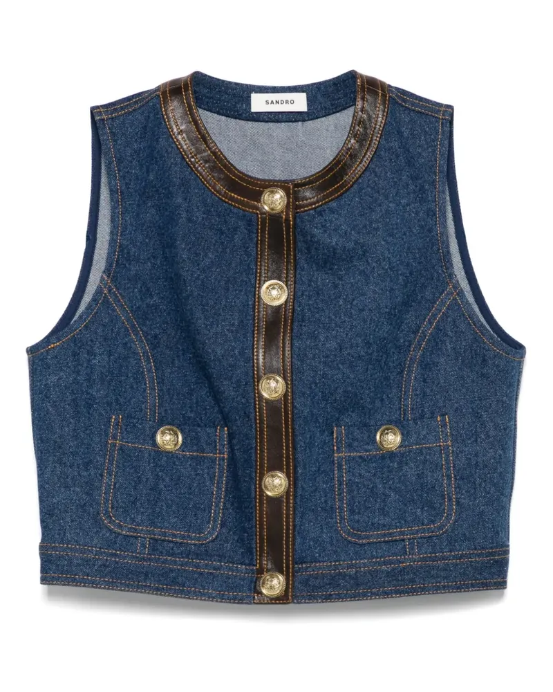 Sandro Weste aus Denim - Blau Blau