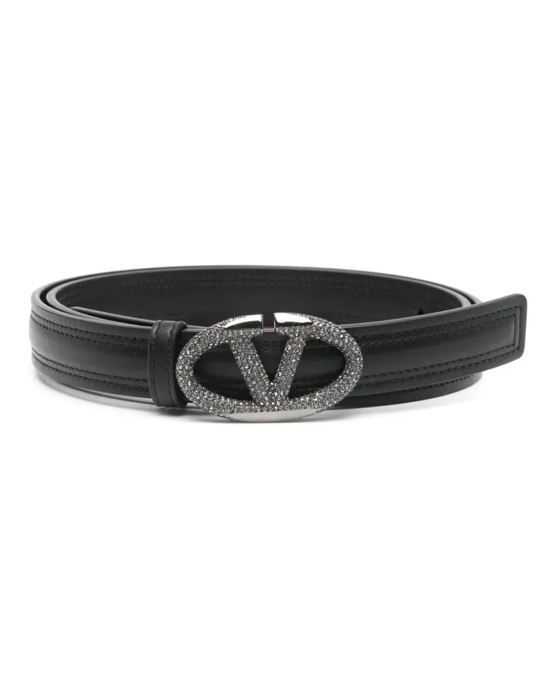 Valentino Garavani VLogo Signature Gürtel - Schwarz Schwarz