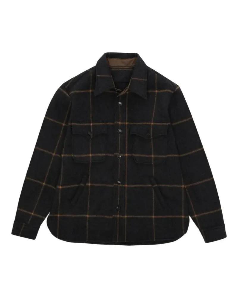 Fortela Ringo check-wool shirt jacket - Grau Grau