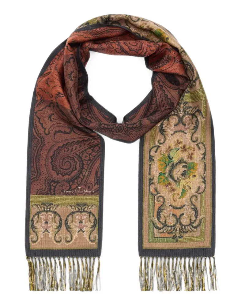 Pierre-Louis Mascia Aloewuf Schal mit Paisley-Print - Braun Braun