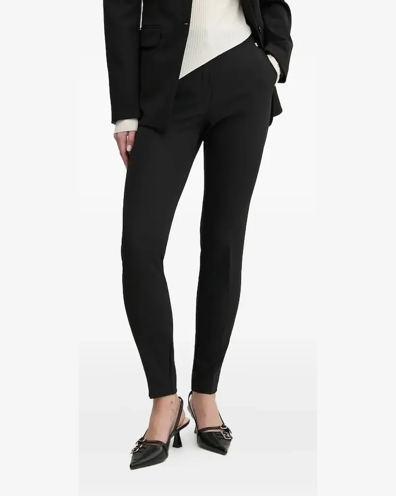HUGO BOSS Klassische Hose mit Logo-Schild - Schwarz Schwarz