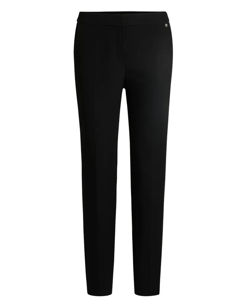 HUGO BOSS Klassische Hose mit Logo-Schild - Schwarz Schwarz
