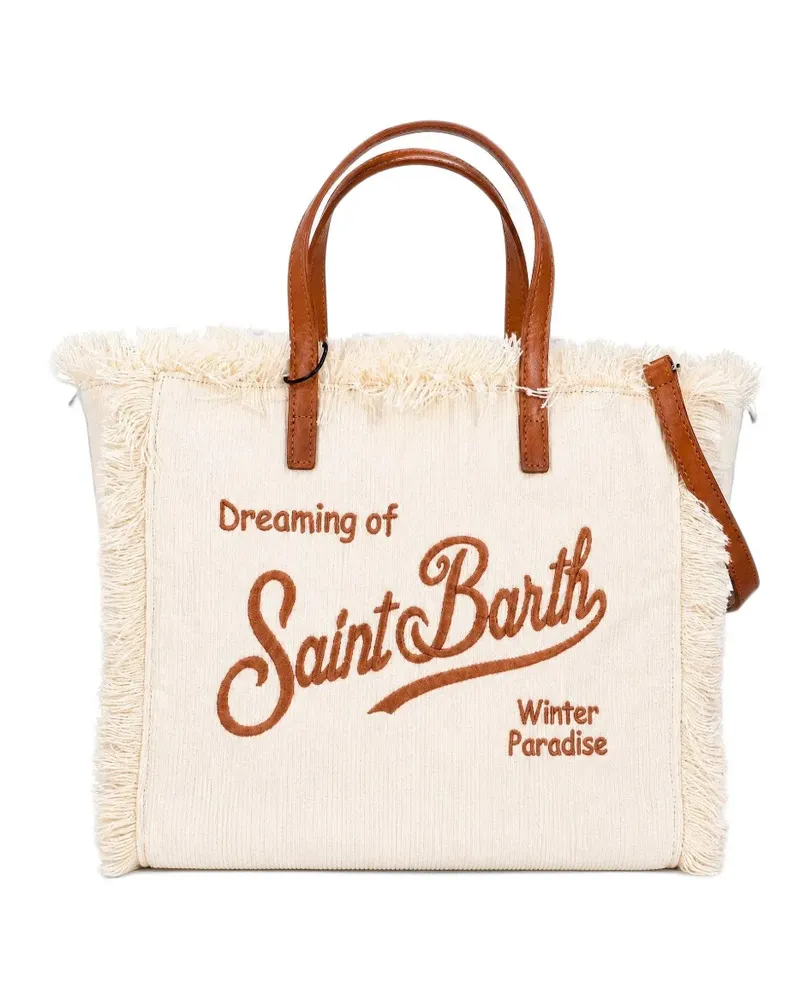 MC2 Saint Barth Tote Bag mit Fransen - Nude Nude