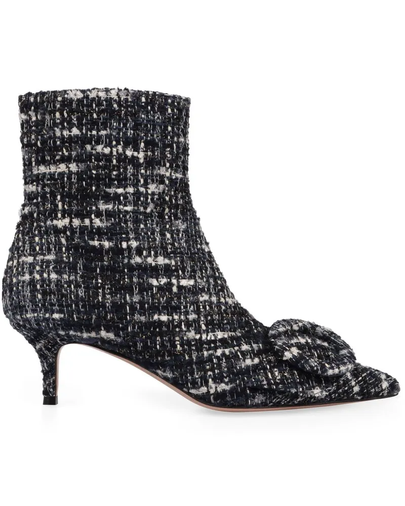 Gianvito Rossi Stiefeletten aus Bouclé - Schwarz Schwarz