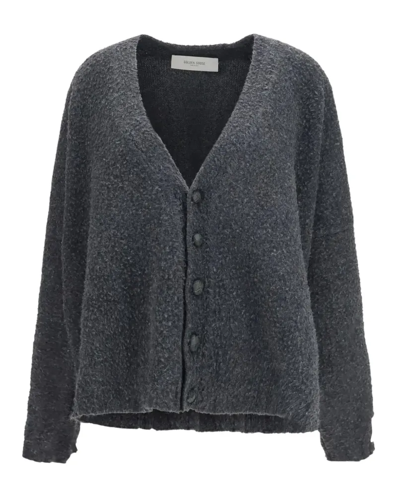 Golden Goose bouclé-knit cardigan - Grau Grau