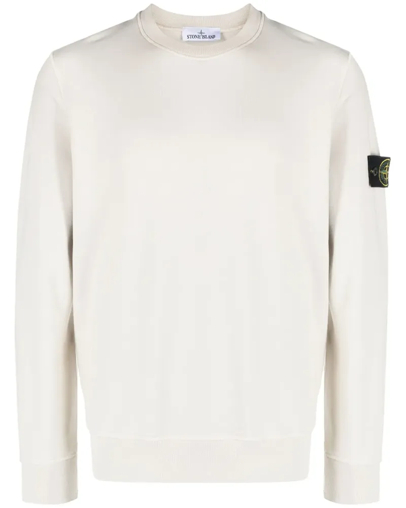 Stone Island Sweatshirt mit rundem Ausschnitt - Nude Nude