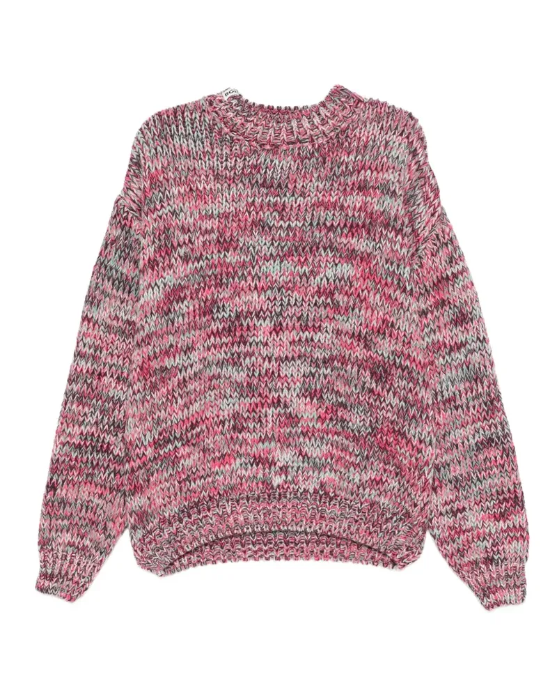BONSAI Grobstrick-Pullover mit Space-Dye - Rosa Rosa