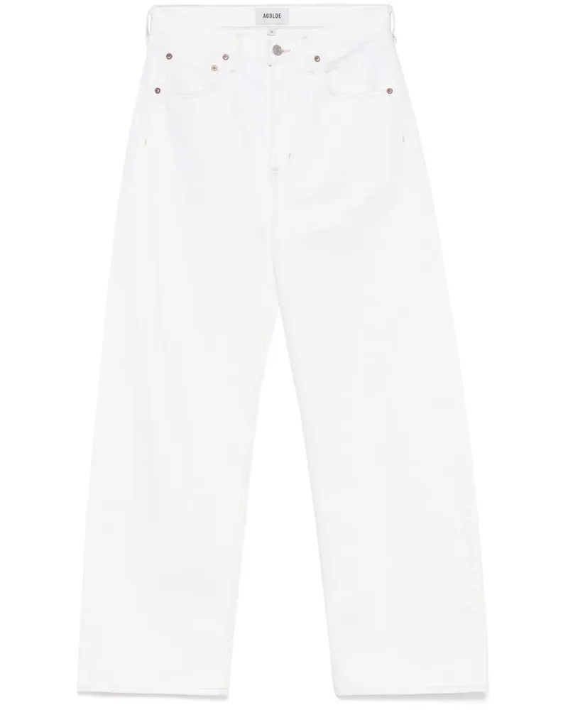 AGOLDE Low Curve Jeans - Weiß Weiß