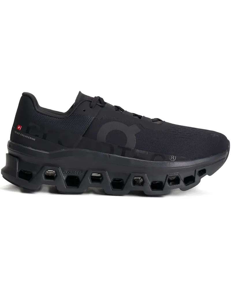 ON Cloudmonster Sneakers mit Schnürung - Schwarz Schwarz