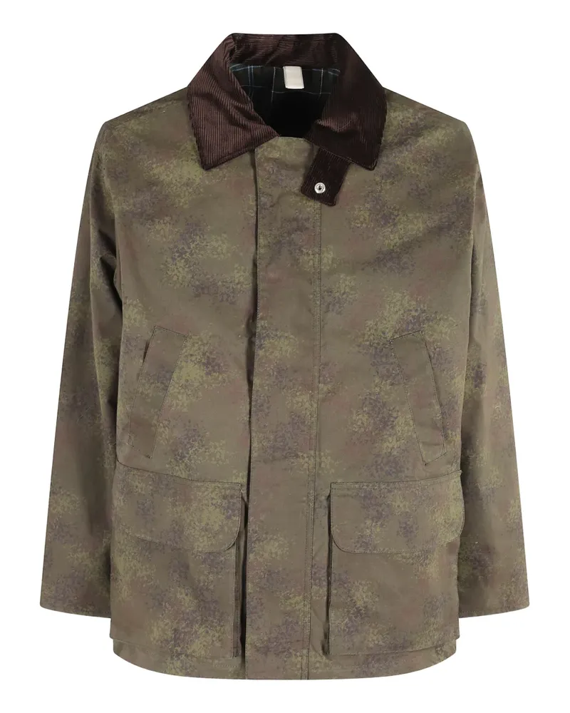 Sunflower Camouflage-Jacke mit Cordkragen - Grün Grün