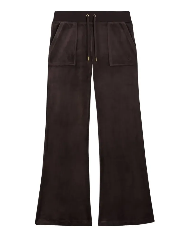 Juicy Couture Ausgestellte Jogginghose mit Velours-Struktur - Braun Braun