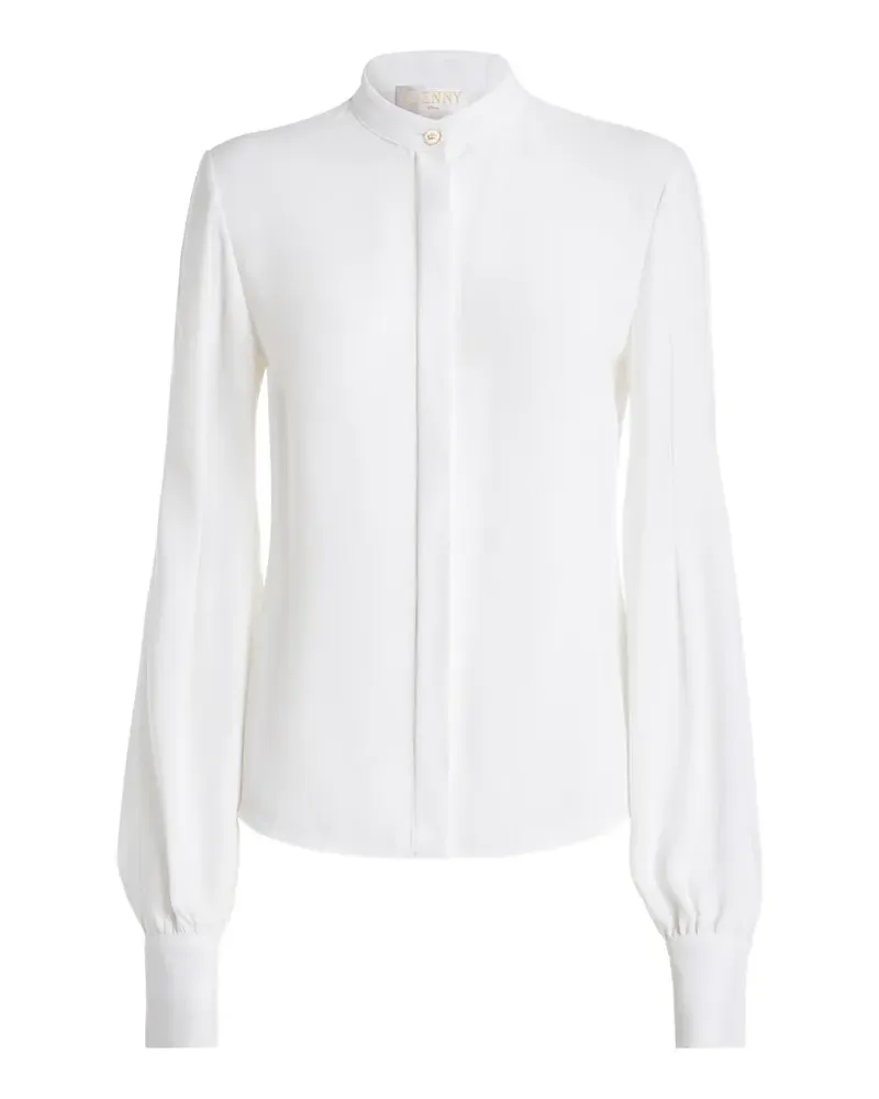 Genny mandarin-collar long-sleeve shirt - Weiß Weiß