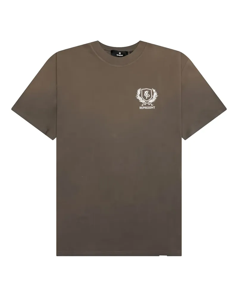 REPRESENT T-Shirt mit Logo-Print - Braun Braun