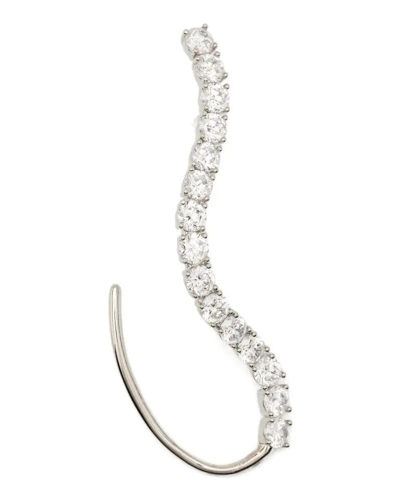 PANCONESI Ear Cuff mit abgerundeter Linie - Silber Silber