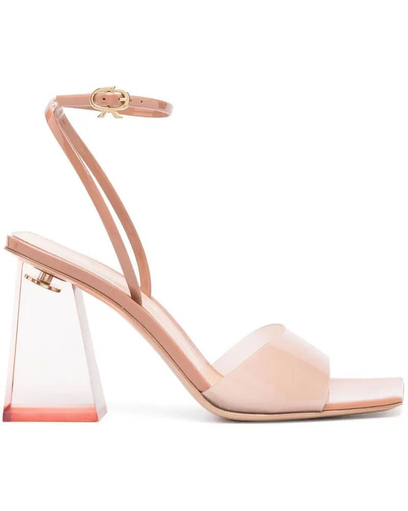 Gianvito Rossi Sandalen mit eckiger Kappe 85mm - Nude Nude