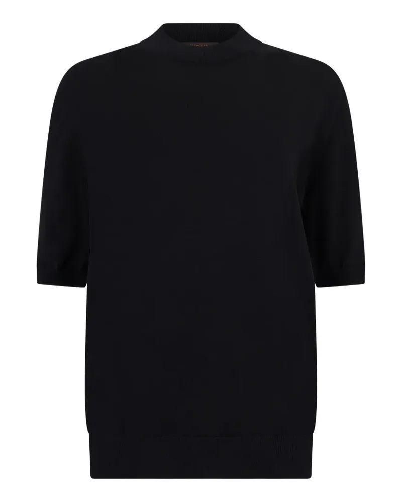 Slowear Kurzärmeliger Pullover - Schwarz Schwarz