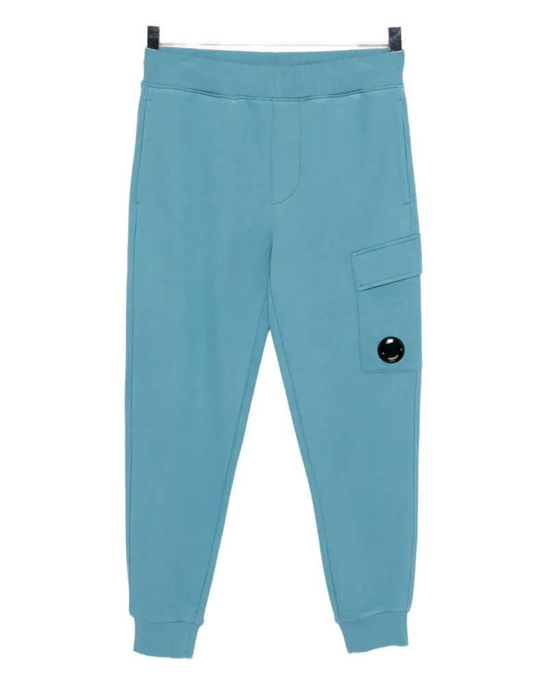 C.P. Company Jogginghose mit Logo-Schild - Blau Blau