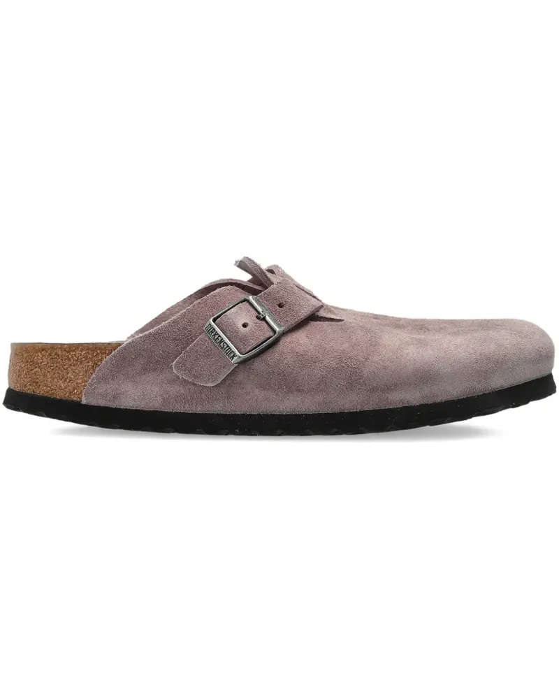 Birkenstock Arizona buckle suede mules - Rosa Rosa